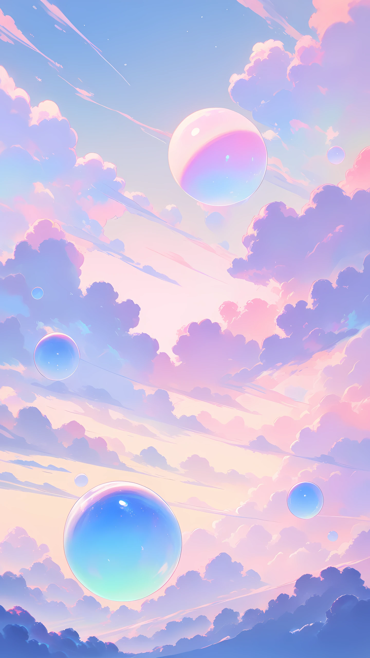 Anime Wallpaper Pastel Cloud Dream 1440×2560 anime wallpaper