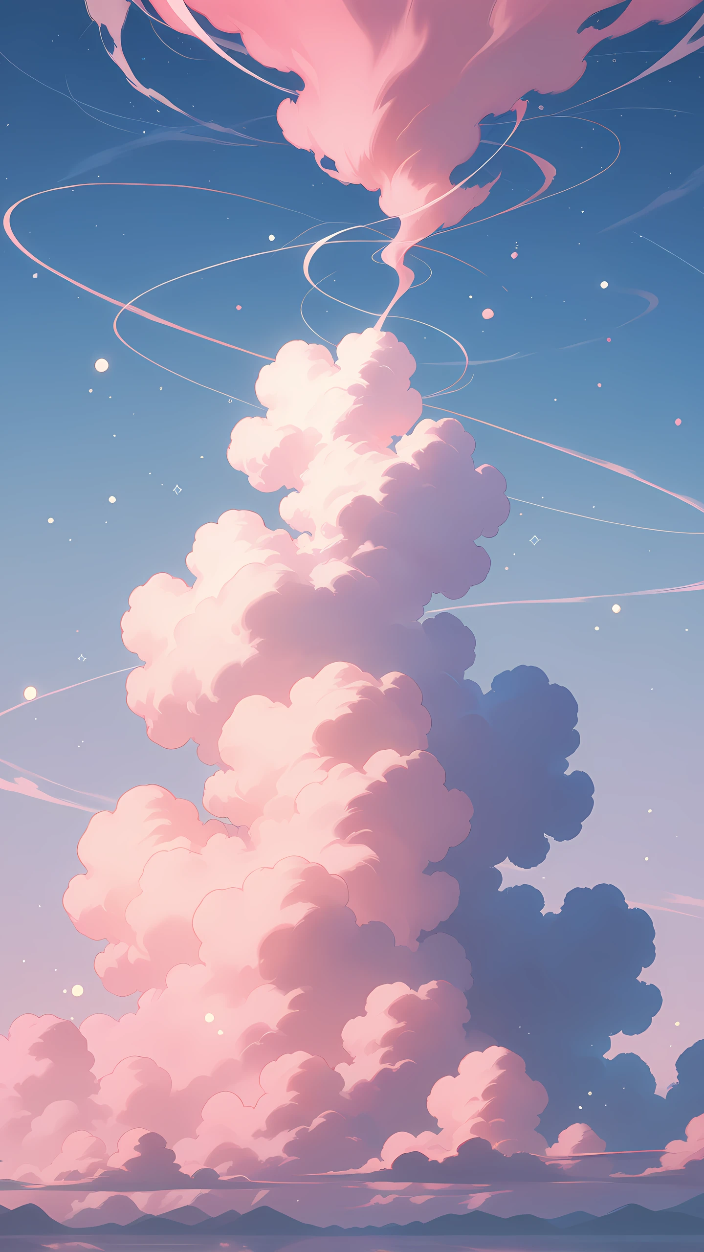 Anime Wallpaper Pastel Cloud Dream 1440×2560 anime wallpaper