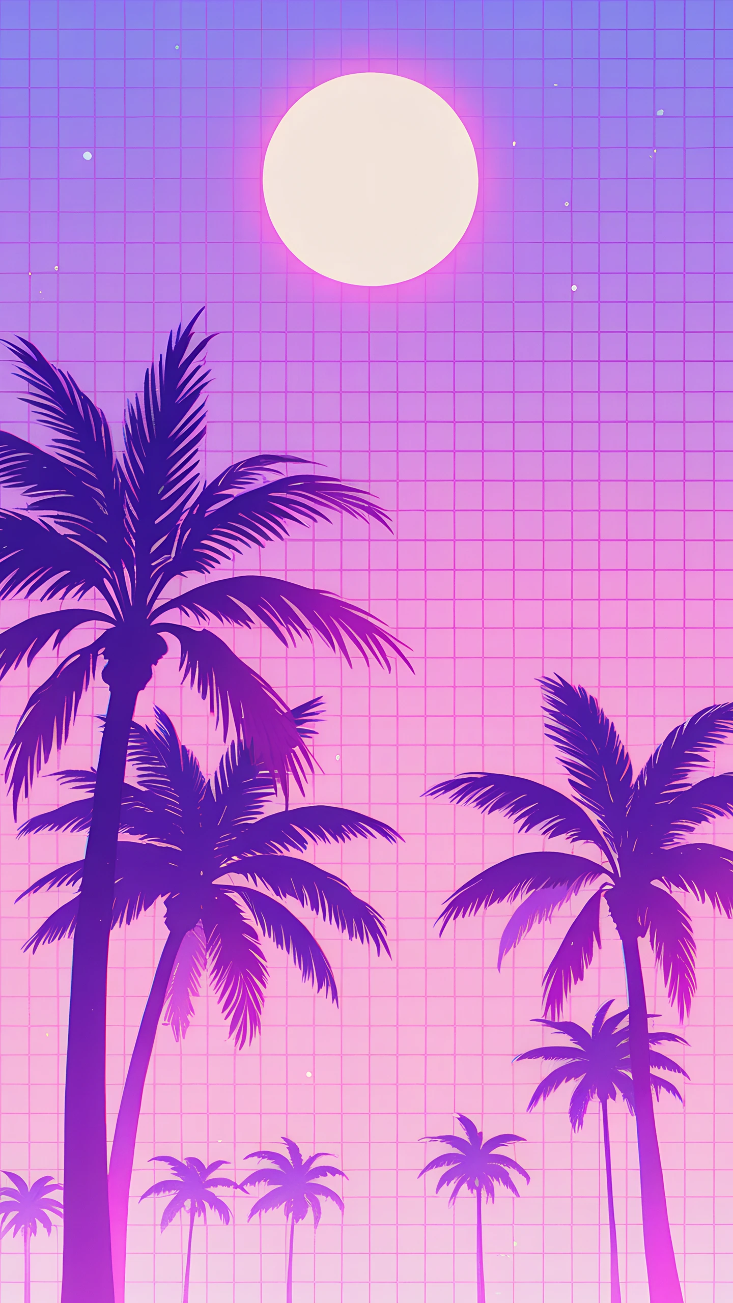 Anime Wallpaper Vaporwave Sunset 1440×2560 anime wallpaper