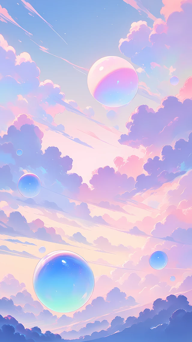 anime wallpaper pastel cloud dream — 1440×2560