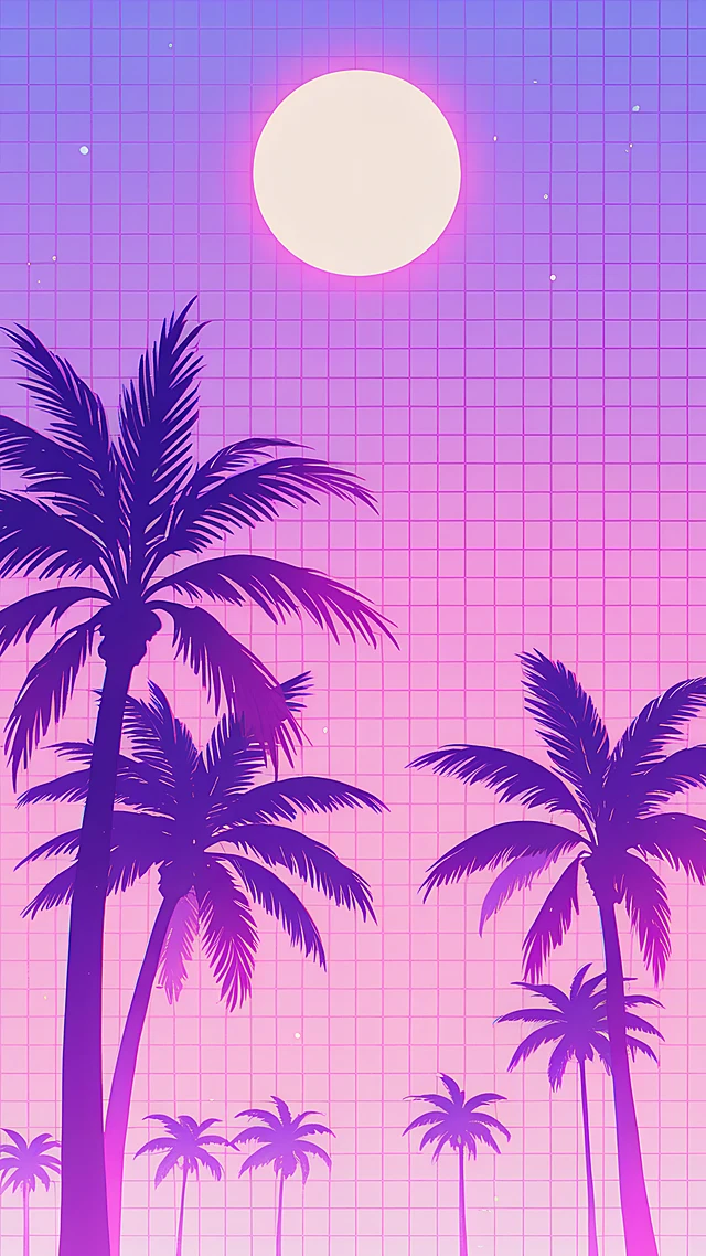 anime wallpaper vaporwave sunset — 1440×2560