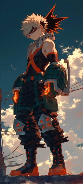 epic anime boy wallpaper — male focus, eye mask, blonde hair (free 4K phone download)