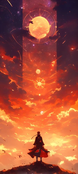 serene anime boy wallpaper — sky, cloud, star (sky) (free 4K phone download)