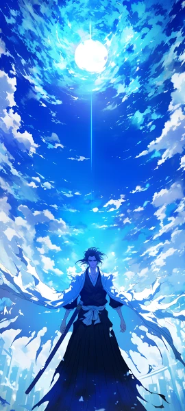 magical anime boy wallpaper — cloud, japanese clothes, sky (free 4K phone download)