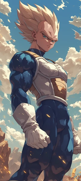 epic anime boy wallpaper — male focus, blonde hair, gloves (free 4K phone download)