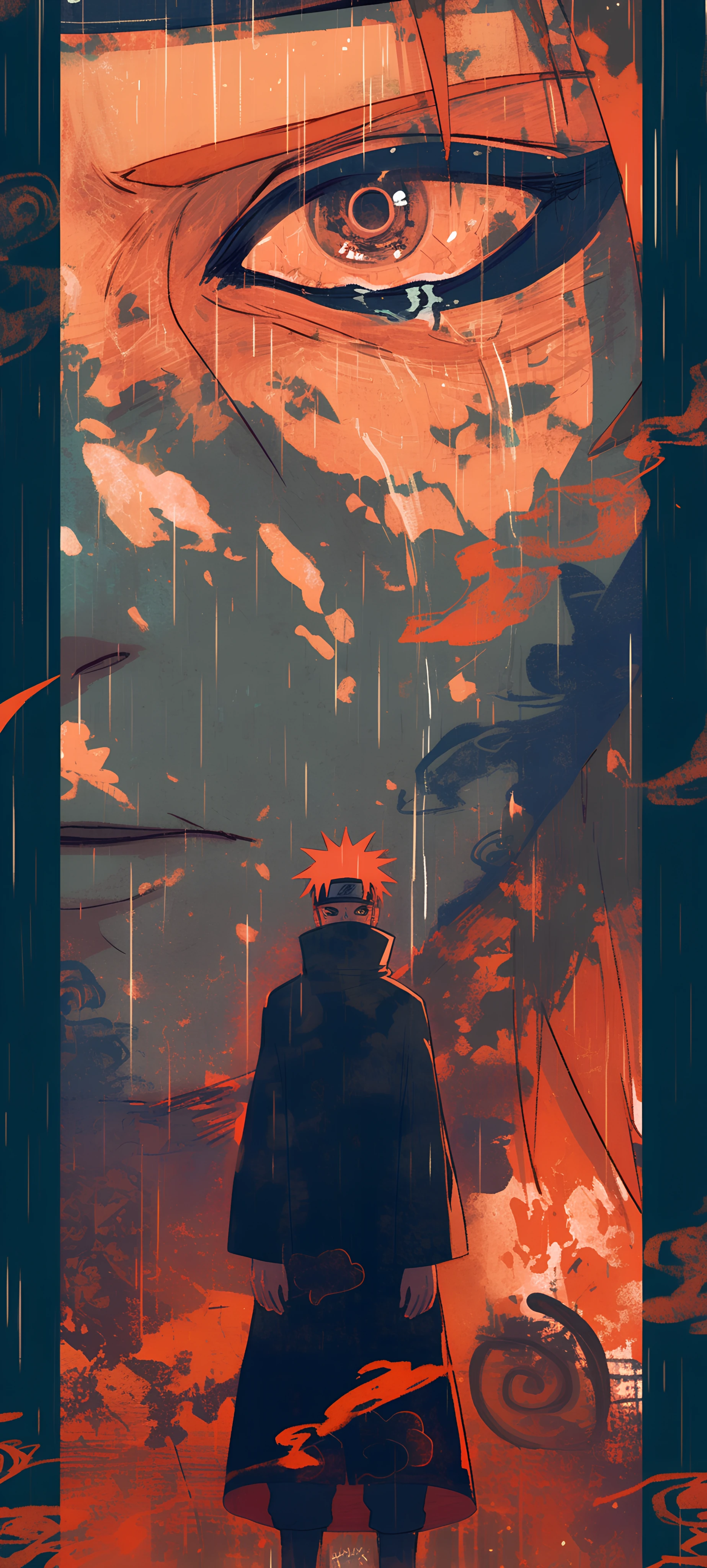 cool anime boy wallpaper — rain, male focus, multiple boys, short hair (free 4K phone download)