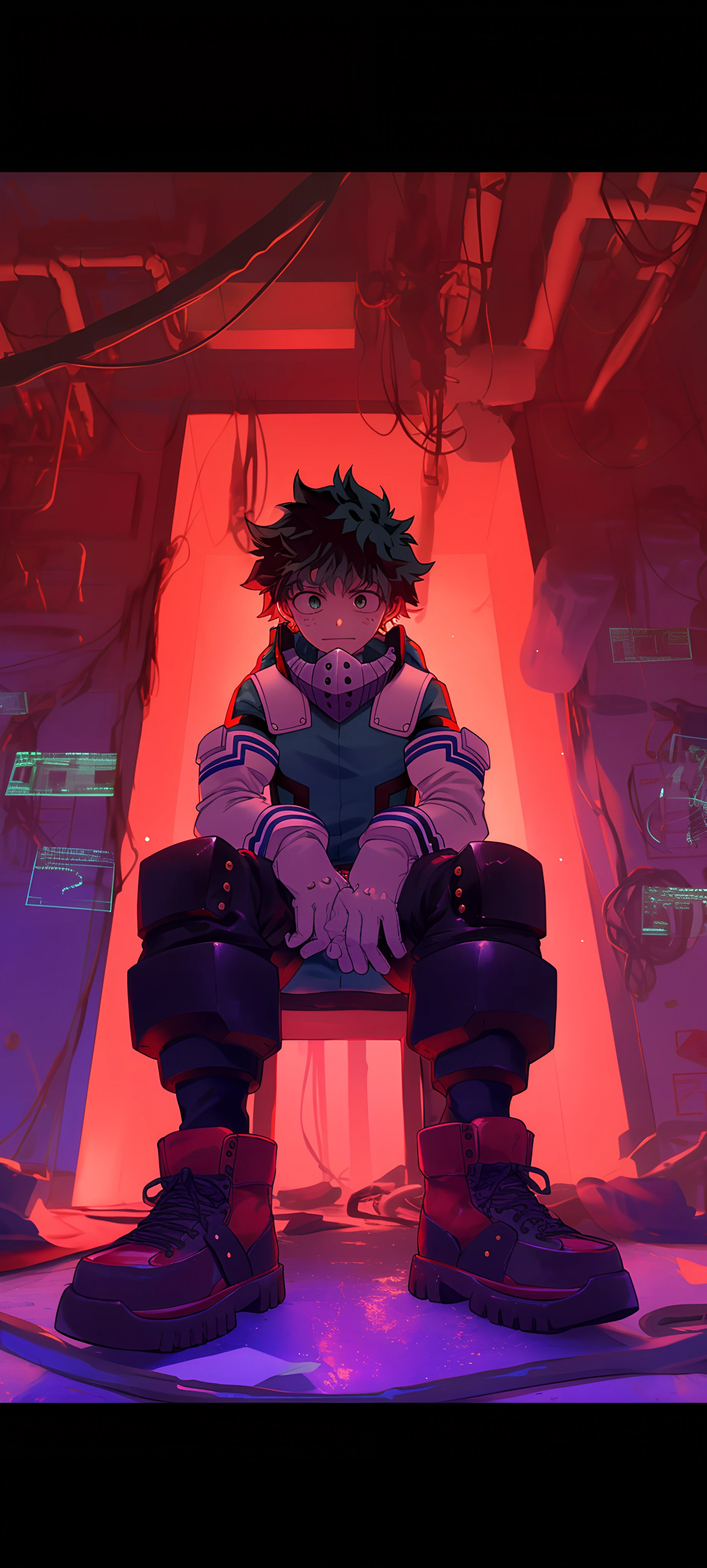 epic anime boy wallpaper — male focus, gloves, white gloves (free 4K phone download)