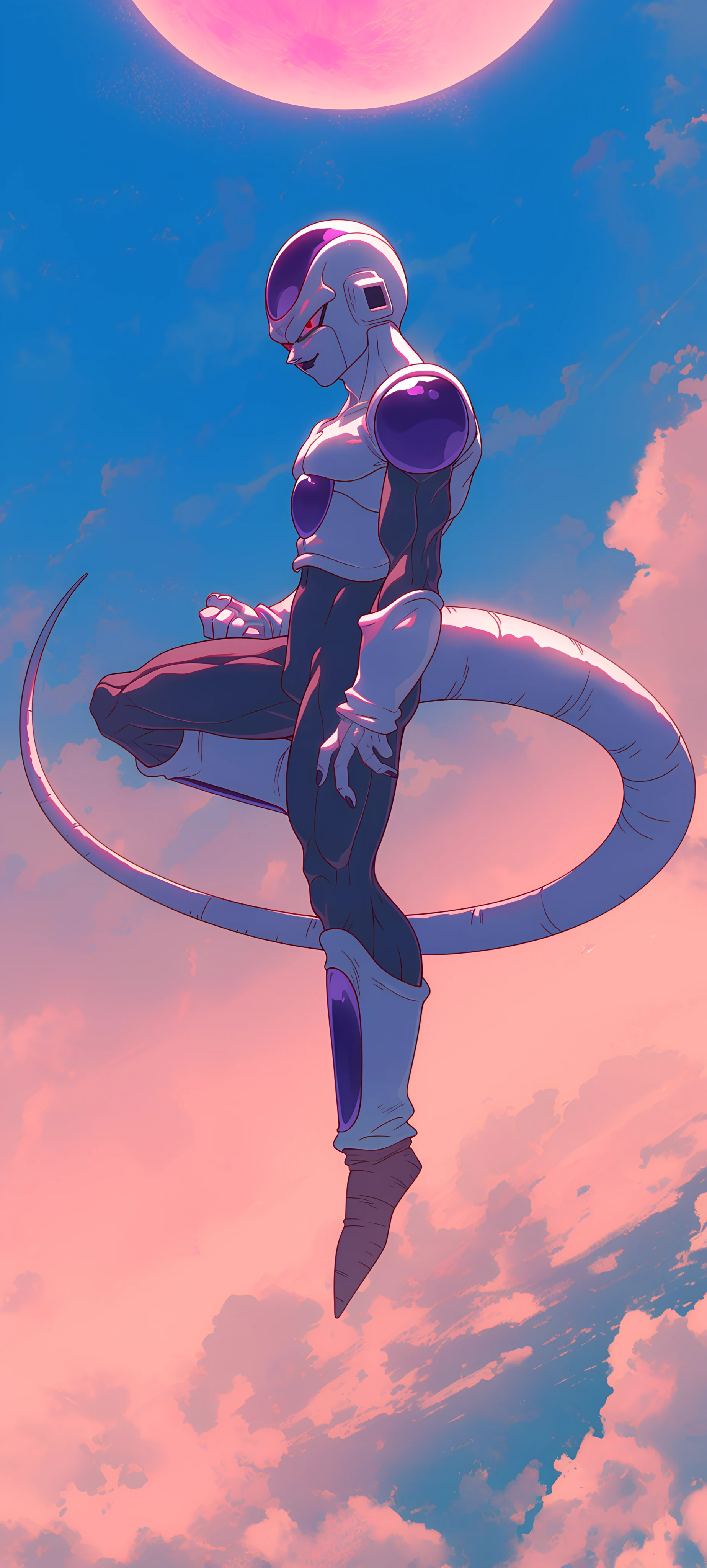 elegant anime boy wallpaper — male focus, tail, sky (free 4K phone download)