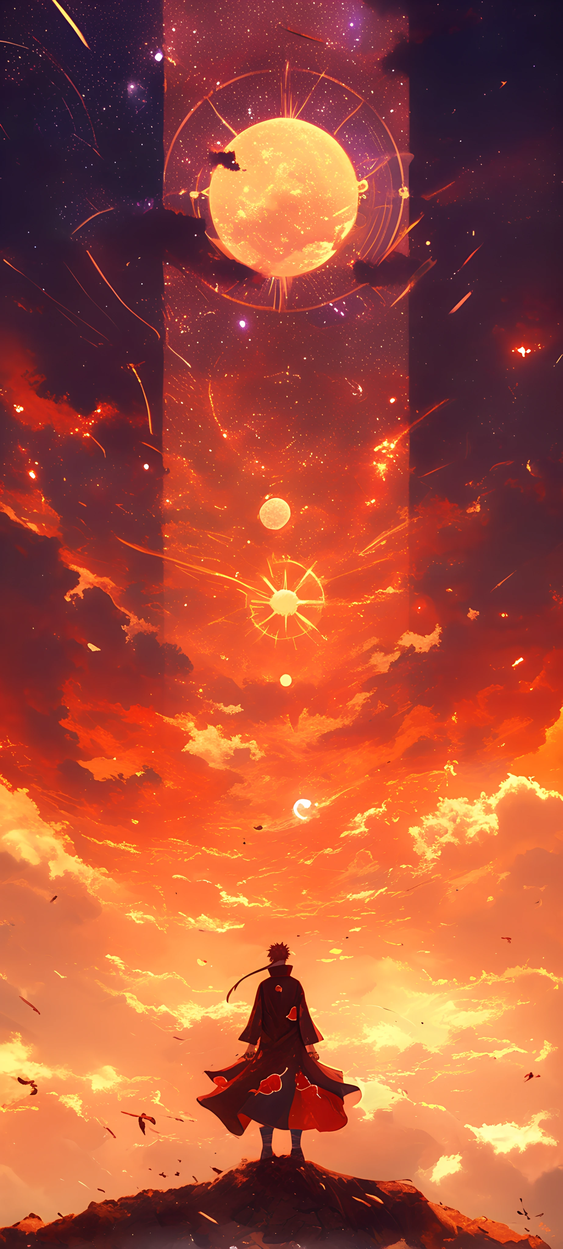 serene anime boy wallpaper — sky, cloud, star (sky) (free 4K phone download)