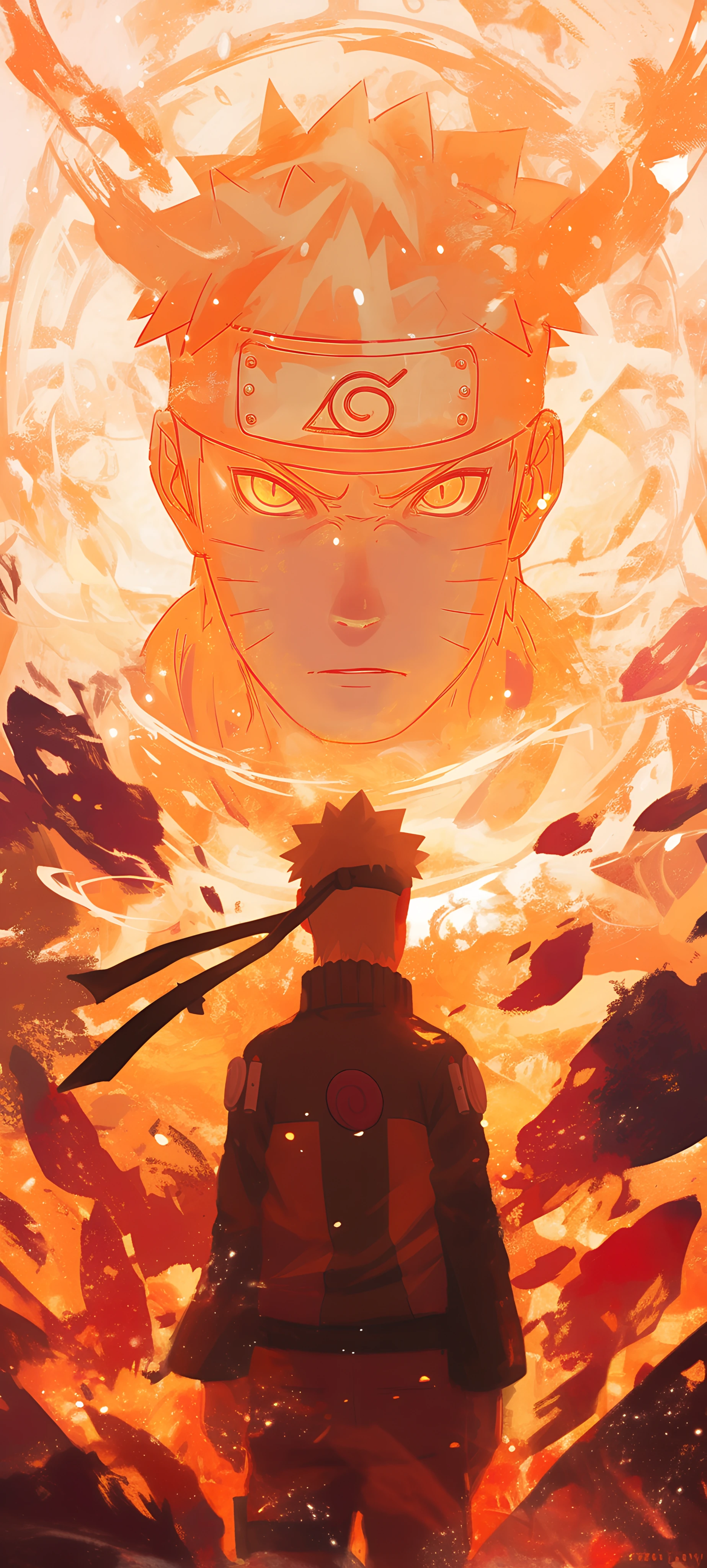 epic anime boy wallpaper — whisker markings, male focus, forehead protector (free 4K phone download)