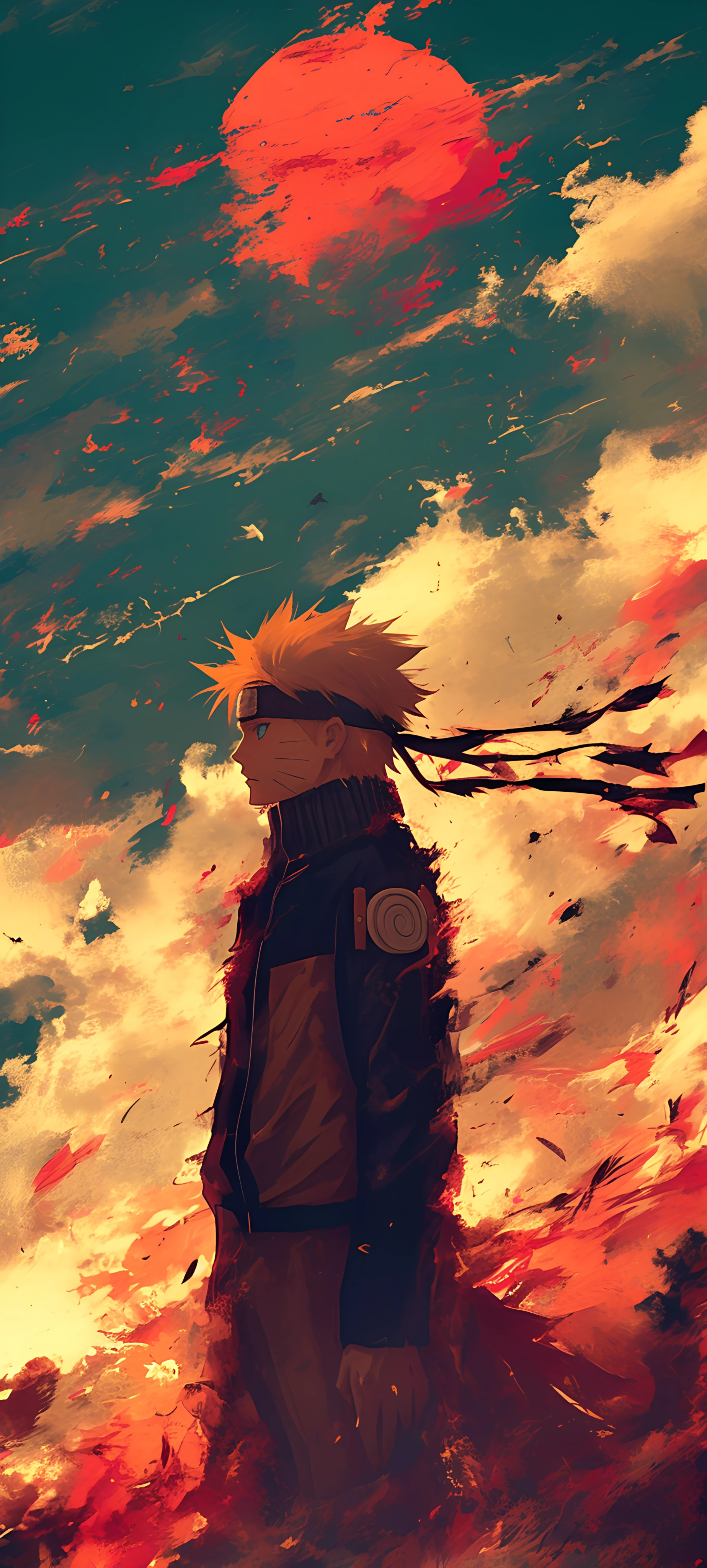cool anime boy wallpaper — male focus, blonde hair, sky (free 4K phone download)