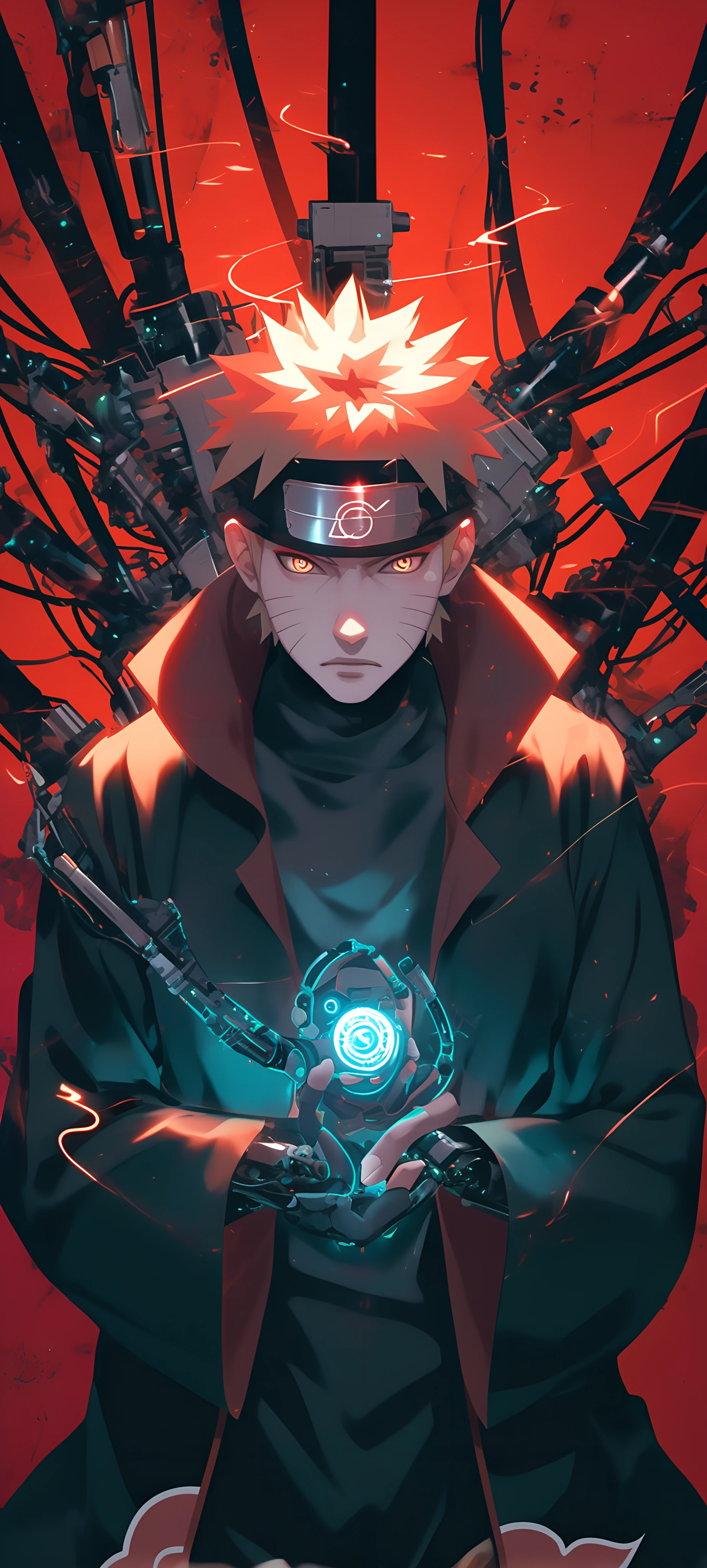 cool anime boy wallpaper — male focus, blonde hair, whisker markings (free 4K phone download)