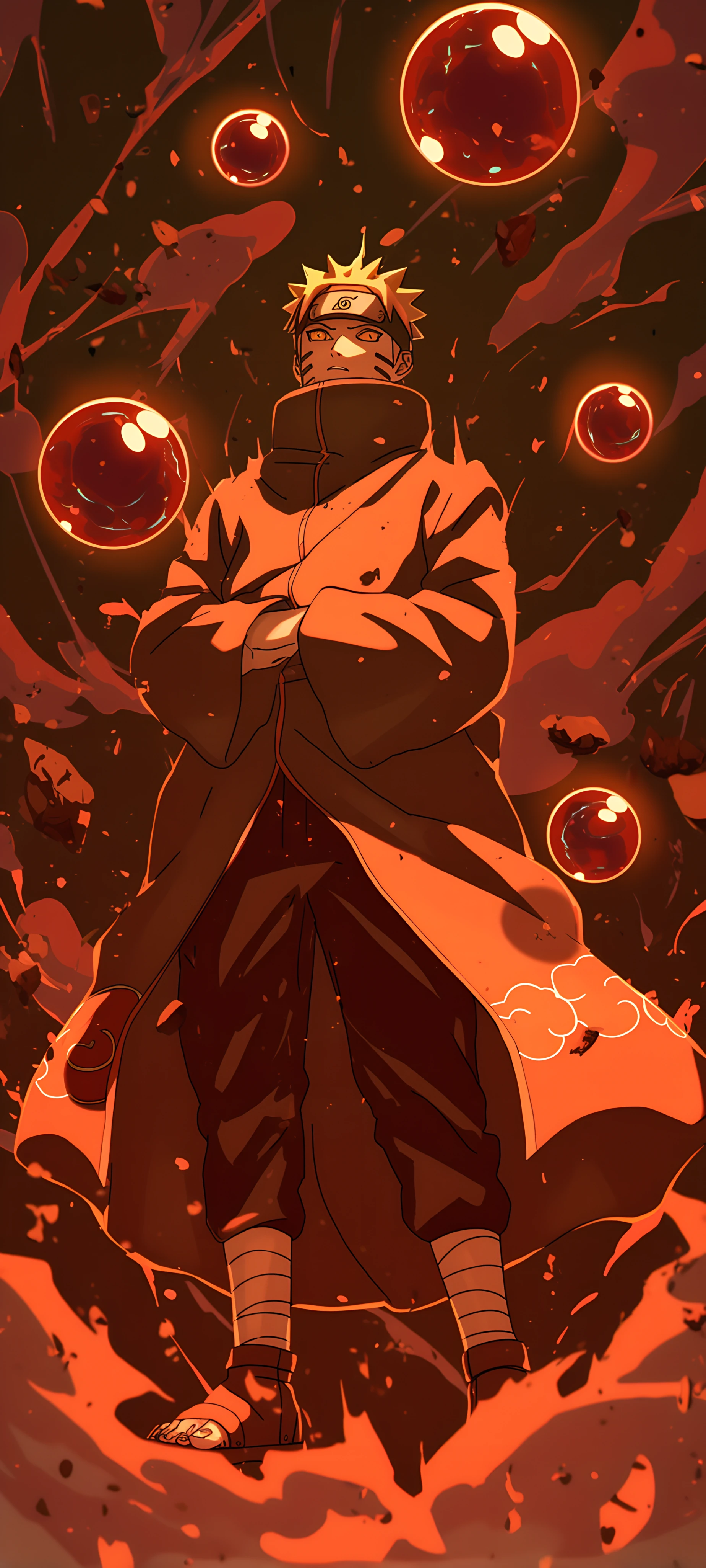 epic anime boy wallpaper — male focus, blonde hair, whisker markings (free 4K phone download)
