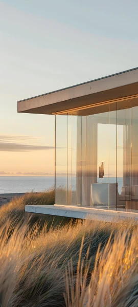 futuristic architecture wallpaper — scenery, sky, grass, sunset (free 4K phone download)