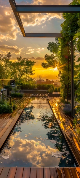 serene architecture wallpaper — scenery, cloud, sky, sunset (free 4K phone download)