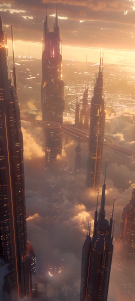 futuristic architecture wallpaper — scenery, cloud, sky, city (free 4K phone download)