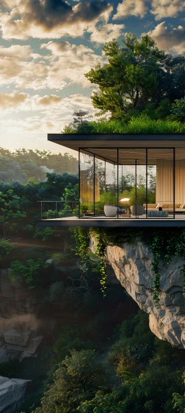 serene architecture wallpaper — scenery, cloud, sky, tree (free 4K phone download)