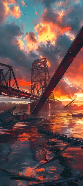 epic architecture wallpaper — cloud, scenery, sky, bridge (free 4K phone download)