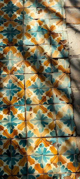 whimsical architecture wallpaper — tiles (free 4K phone download)