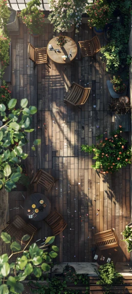 cozy architecture wallpaper — scenery, plant, sunlight, flower (free 4K phone download)