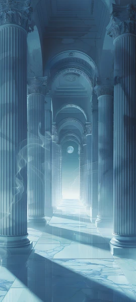 futuristic architecture wallpaper — pillar, scenery, arch, column (free 4K phone download)