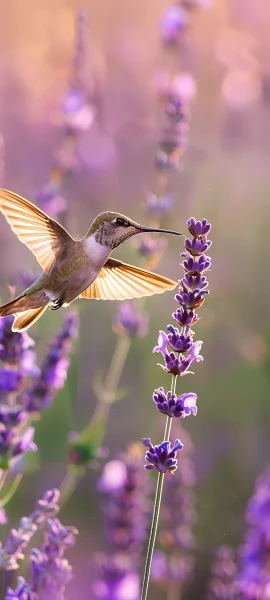 serene architecture wallpaper — bird, animal focus, flower, purple flower (free 4K phone download)