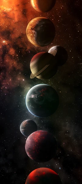 futuristic architecture wallpaper — space, planet, star (sky), nebula (free 4K phone download)