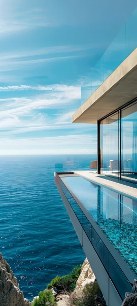 futuristic architecture wallpaper — scenery, sky, cloud, ocean (free 4K phone download)