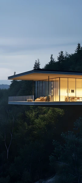 cozy architecture wallpaper — scenery, tree, sky, house (free 4K phone download)