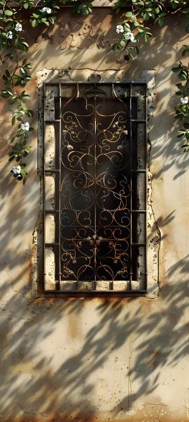 gothic architecture wallpaper — flower, white flower, window, shadow (free 4K phone download)