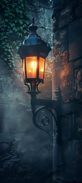 gothic architecture wallpaper — lantern, scenery, plant, leaf (free 4K phone download)