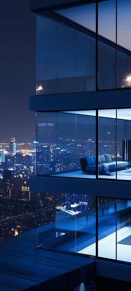 futuristic architecture wallpaper — scenery, night, cityscape, building (free 4K phone download)