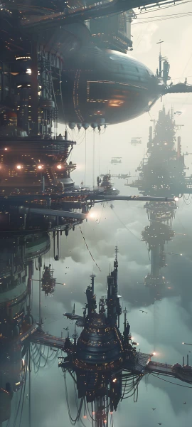 futuristic architecture wallpaper — scenery, science fiction, sky, cloud (free 4K phone download)