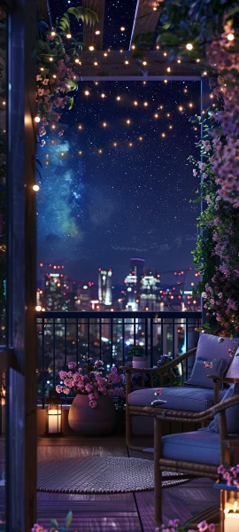 romantic architecture wallpaper — scenery, night, sky, star (sky) (free 4K phone download)