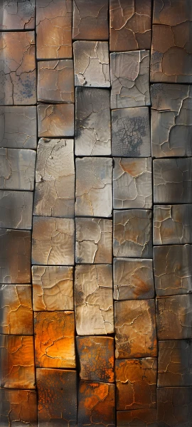 abstract architecture wallpaper — tiles, traditional media, crack, painting (medium) (free 4K phone download)