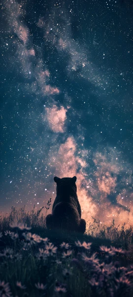 dreamy architecture wallpaper — sky, star (sky), starry sky, night (free 4K phone download)
