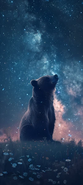 magical architecture wallpaper — star (sky), sky, starry sky, night (free 4K phone download)