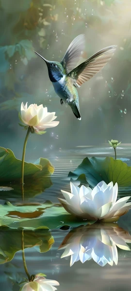 serene architecture wallpaper — lily pad, flower, water, animal (free 4K phone download)