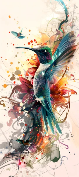 colorful architecture wallpaper — bird, flower, animal focus, wings (free 4K phone download)