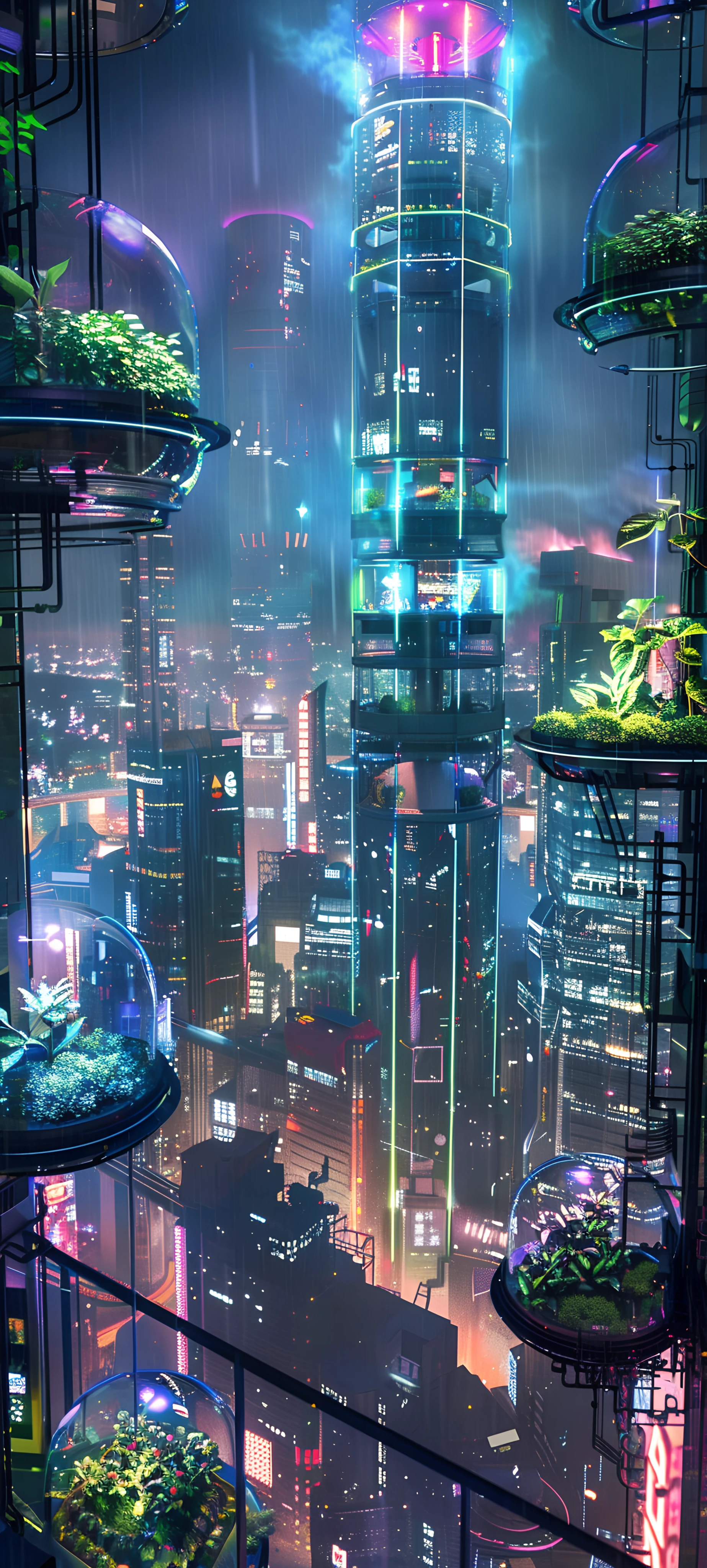 futuristic architecture wallpaper — scenery, city, skyscraper, building (free 4K phone download)