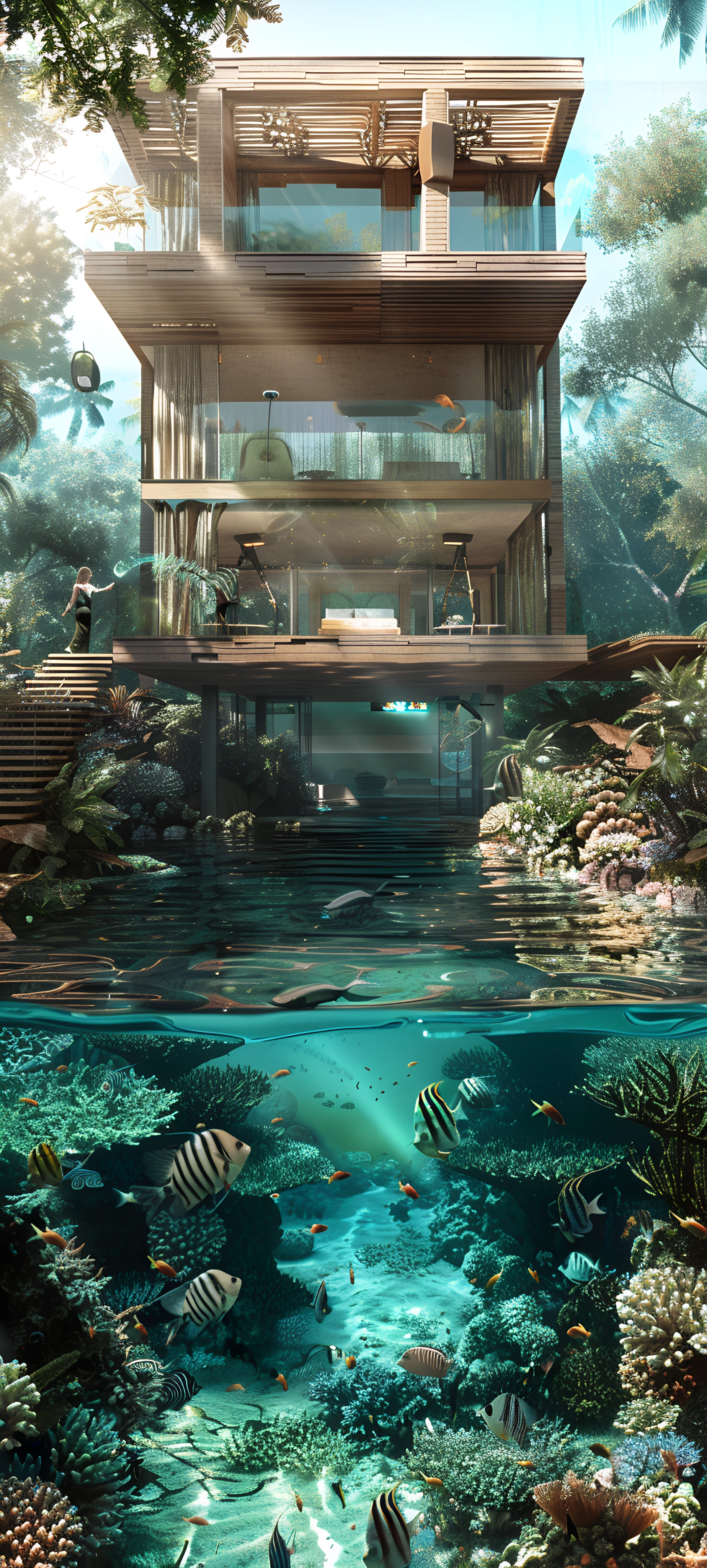 Architecture Wallpapers 1847×4096 anime wallpaper