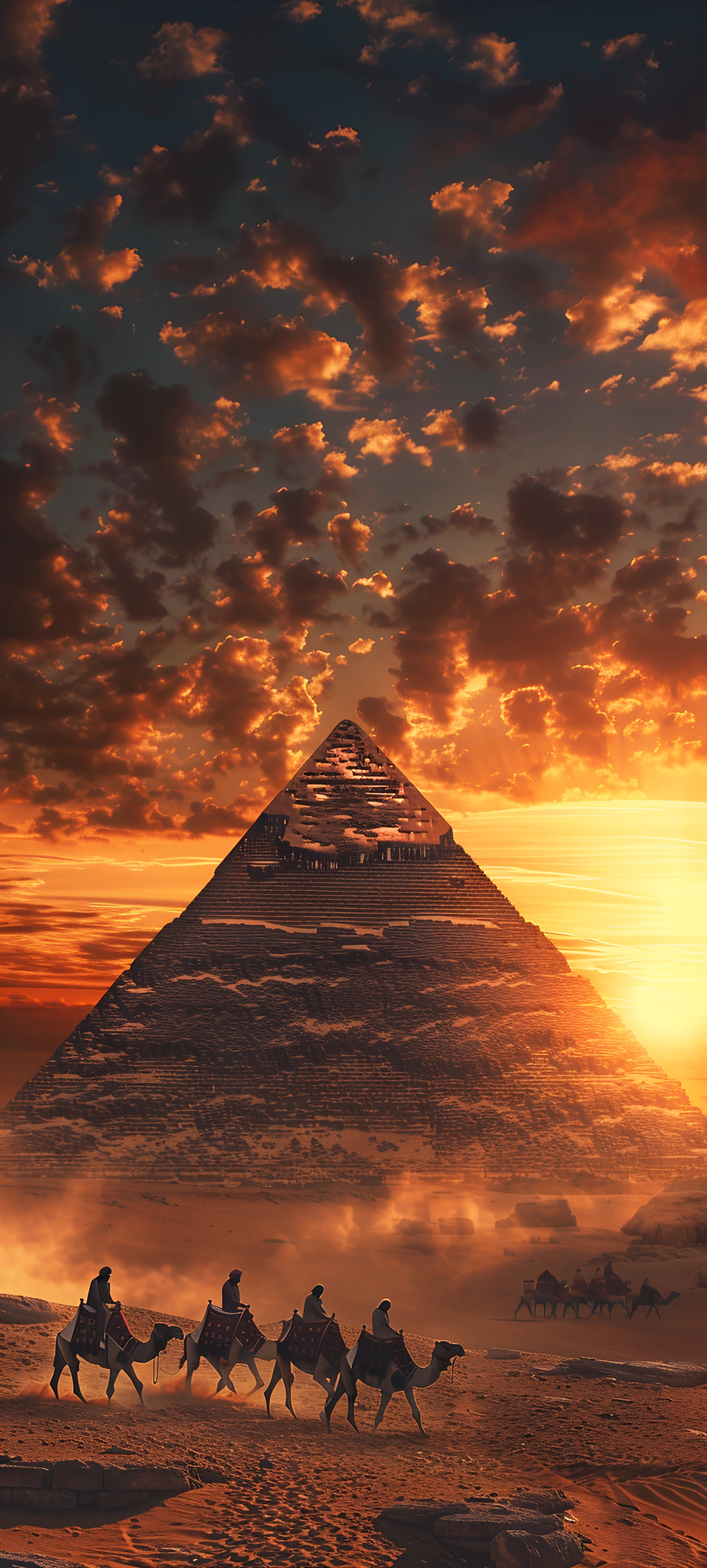 epic architecture wallpaper — horse, scenery, cloud, sky (free 4K phone download)