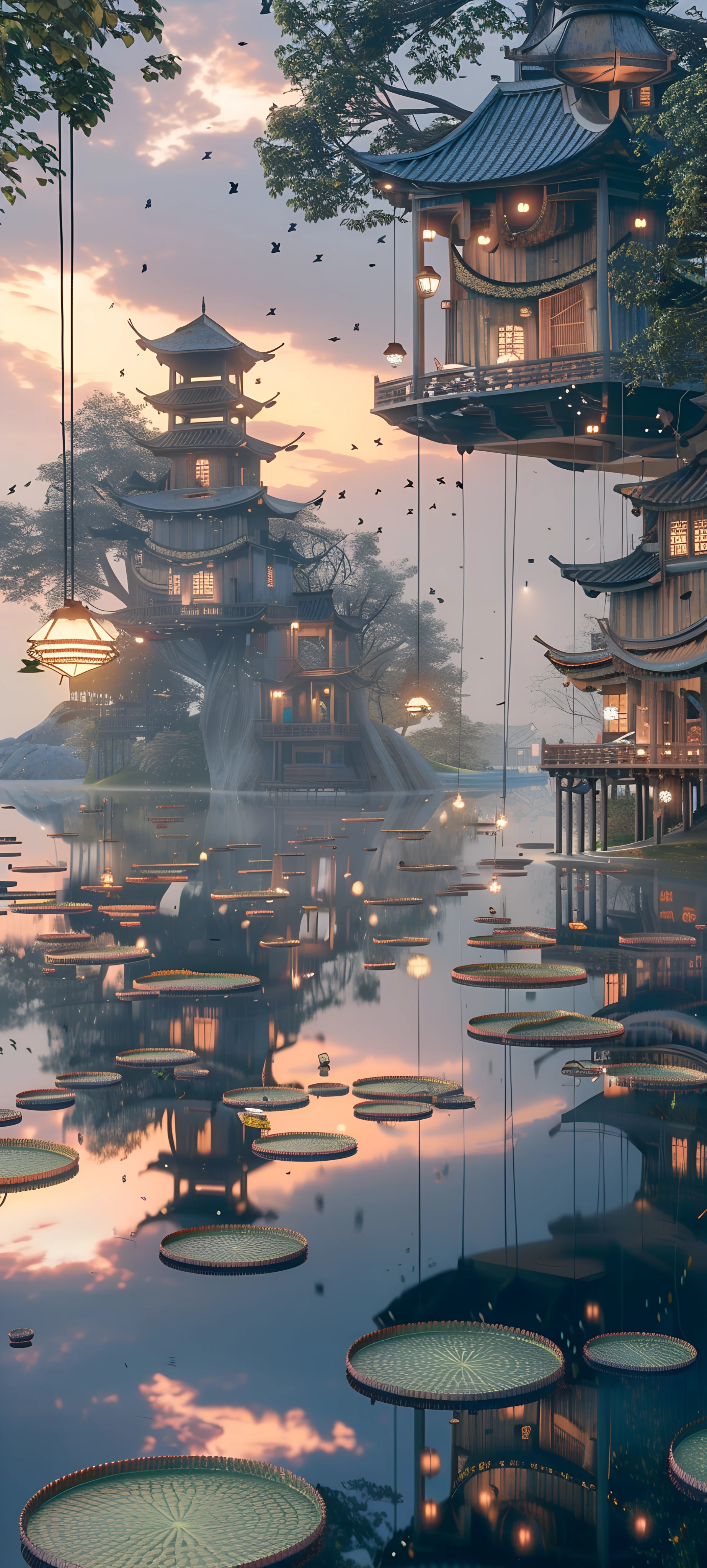 Architecture Wallpapers 1847×4096 anime wallpaper