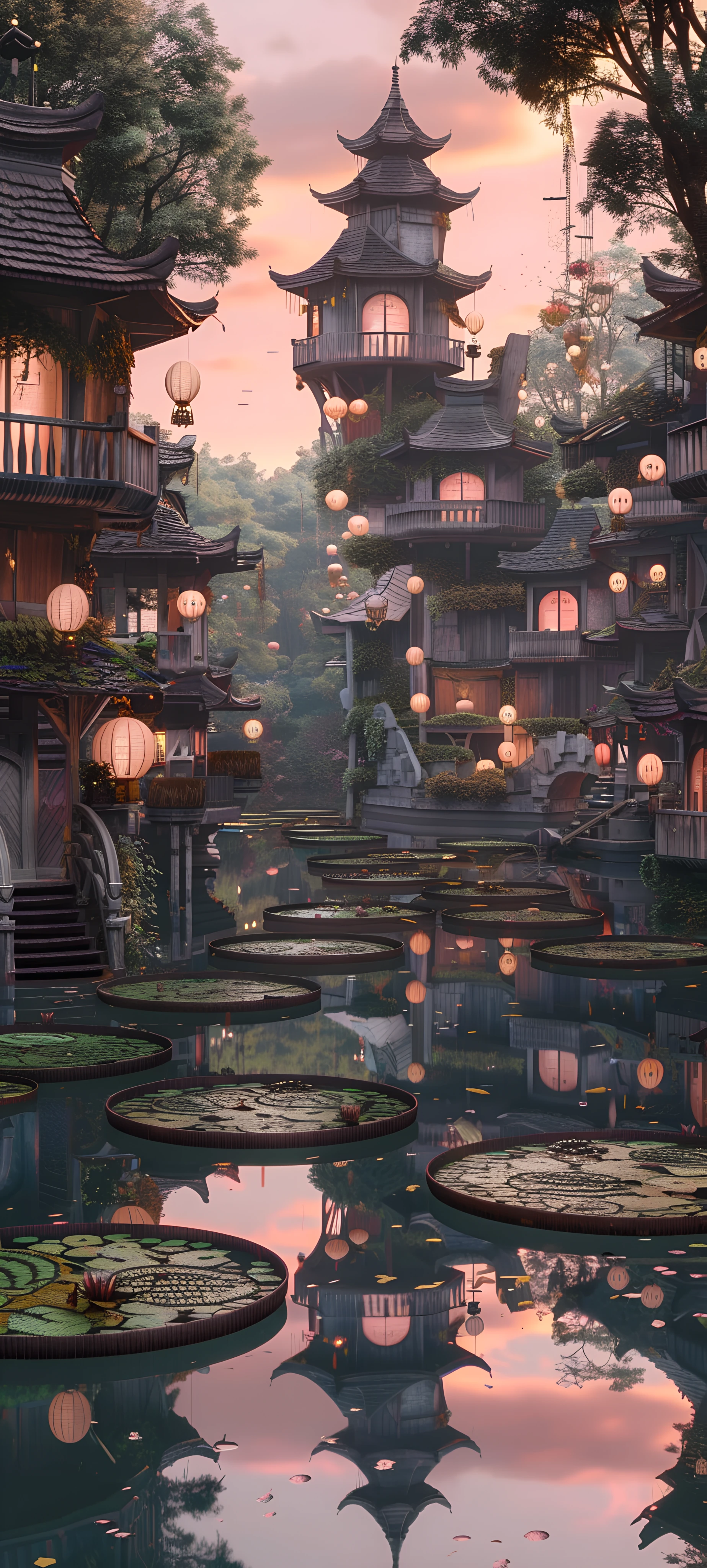 Architecture Wallpapers 1847×4096 anime wallpaper