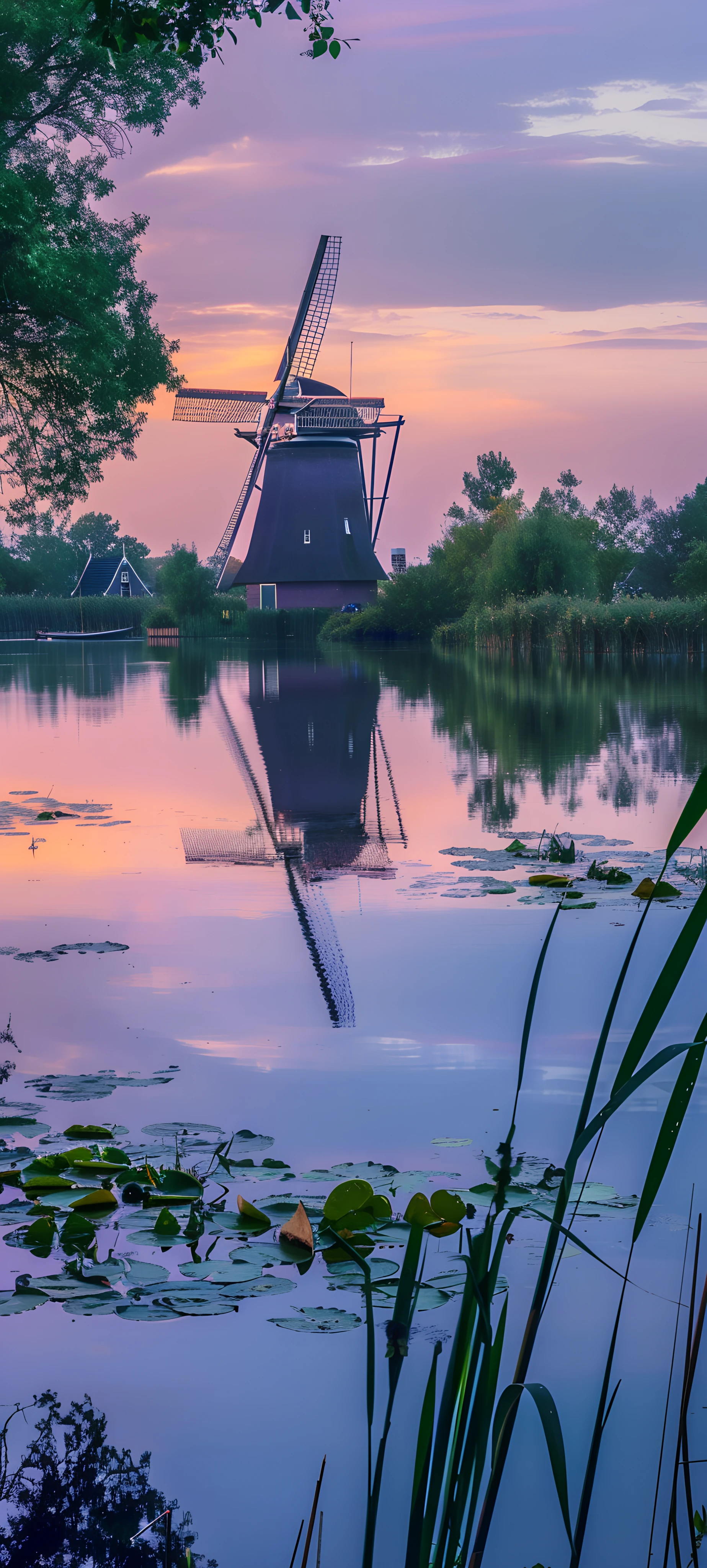serene architecture wallpaper — scenery, sky, reflection, cloud (free 4K phone download)