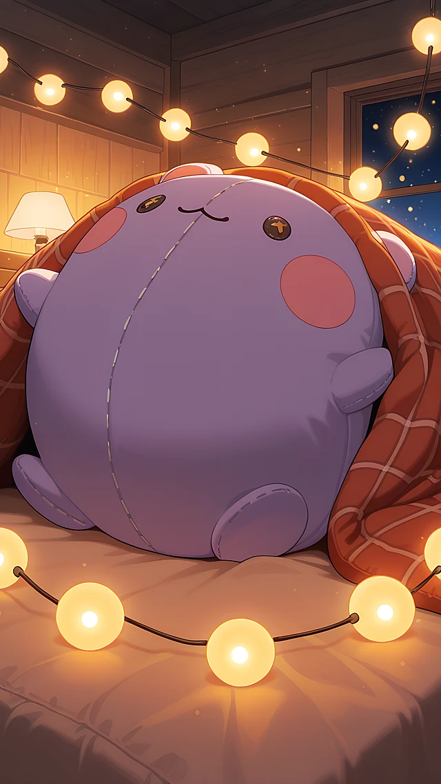 anime wallpaper blanket fort lights — 1440×2560