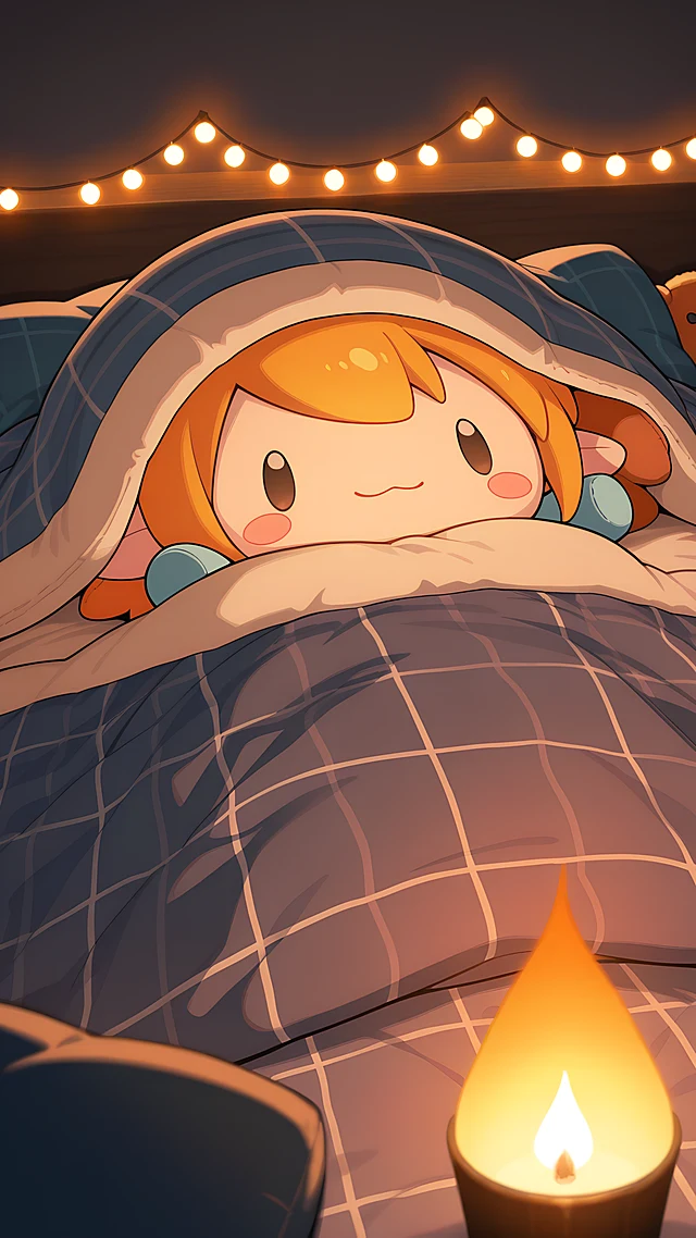 anime wallpaper blanket fort lights — 1440×2560