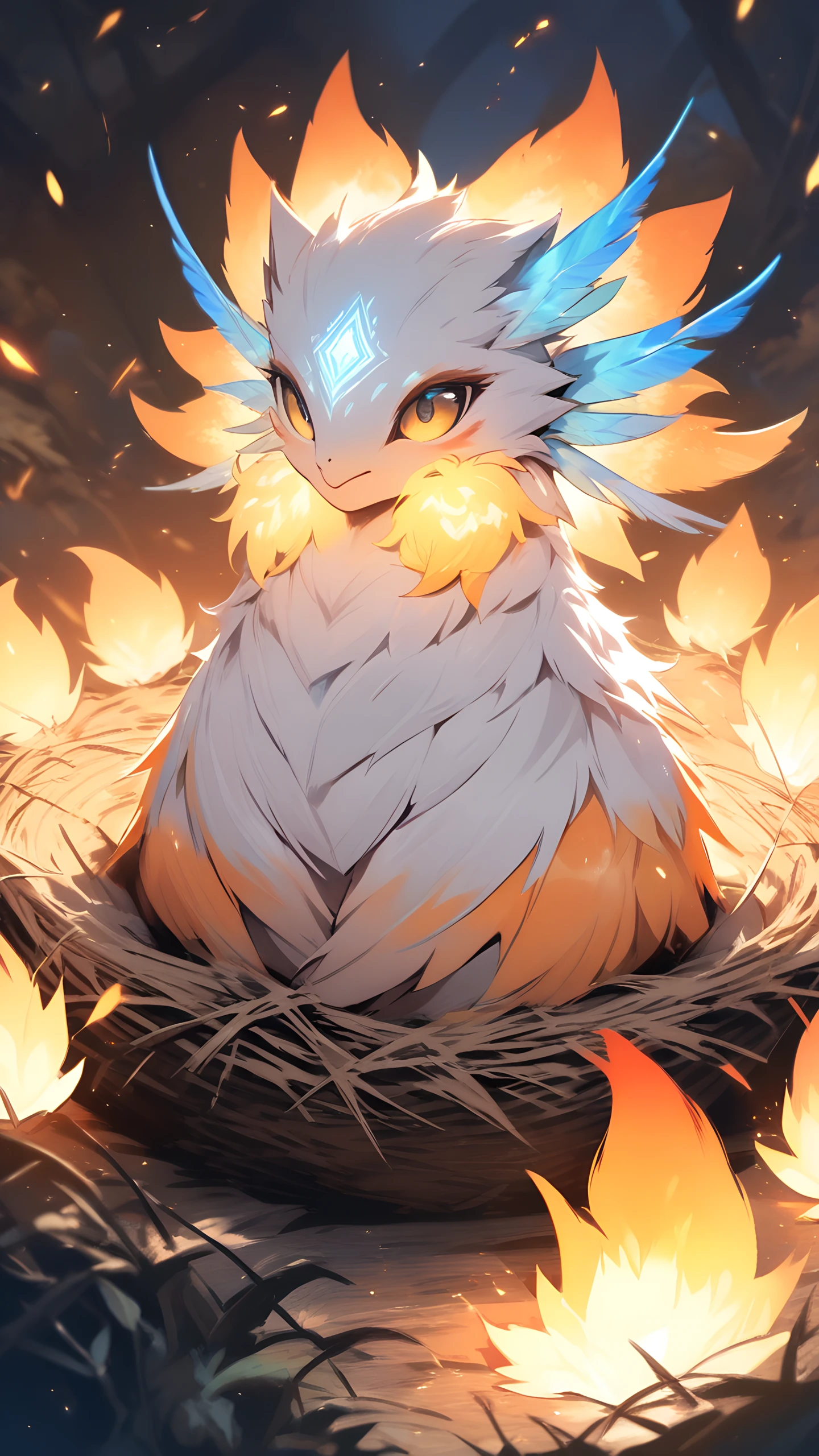 Anime Wallpaper Baby Phoenix 1440×2560 anime wallpaper