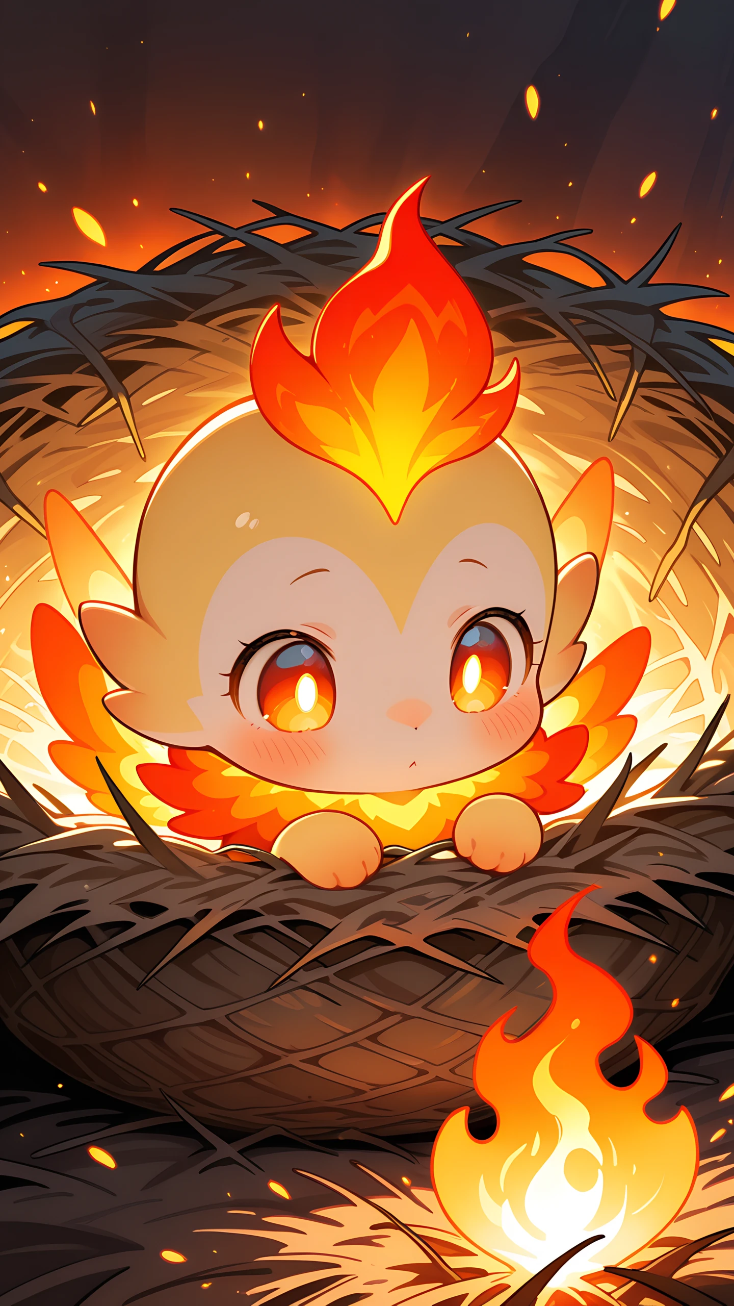 Anime Wallpaper Baby Phoenix 1440×2560 anime wallpaper