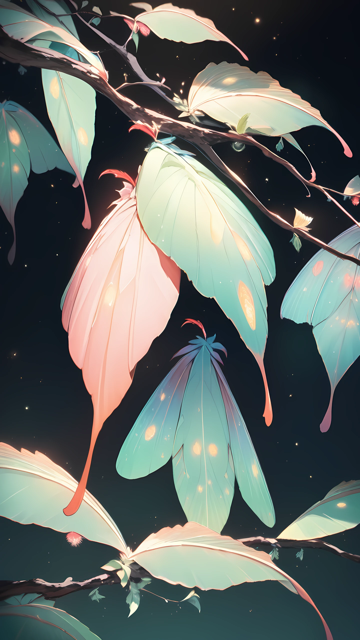 Anime Wallpaper Luna Moth 1440×2560 anime wallpaper